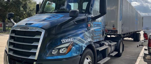 EMS delivery truck